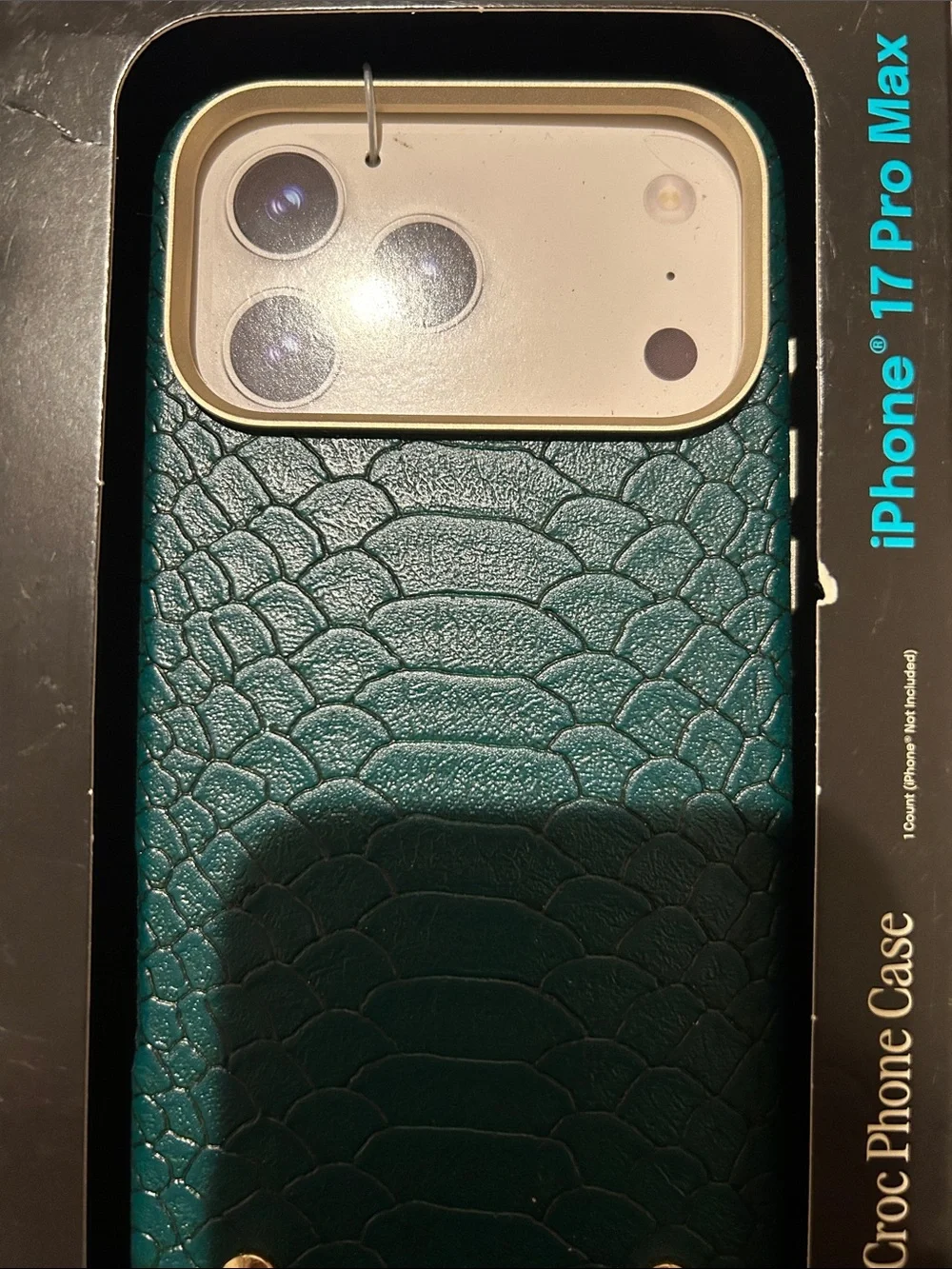 New iPhone 17 Pro Max Green Crocodile Phone Case Hello Lux